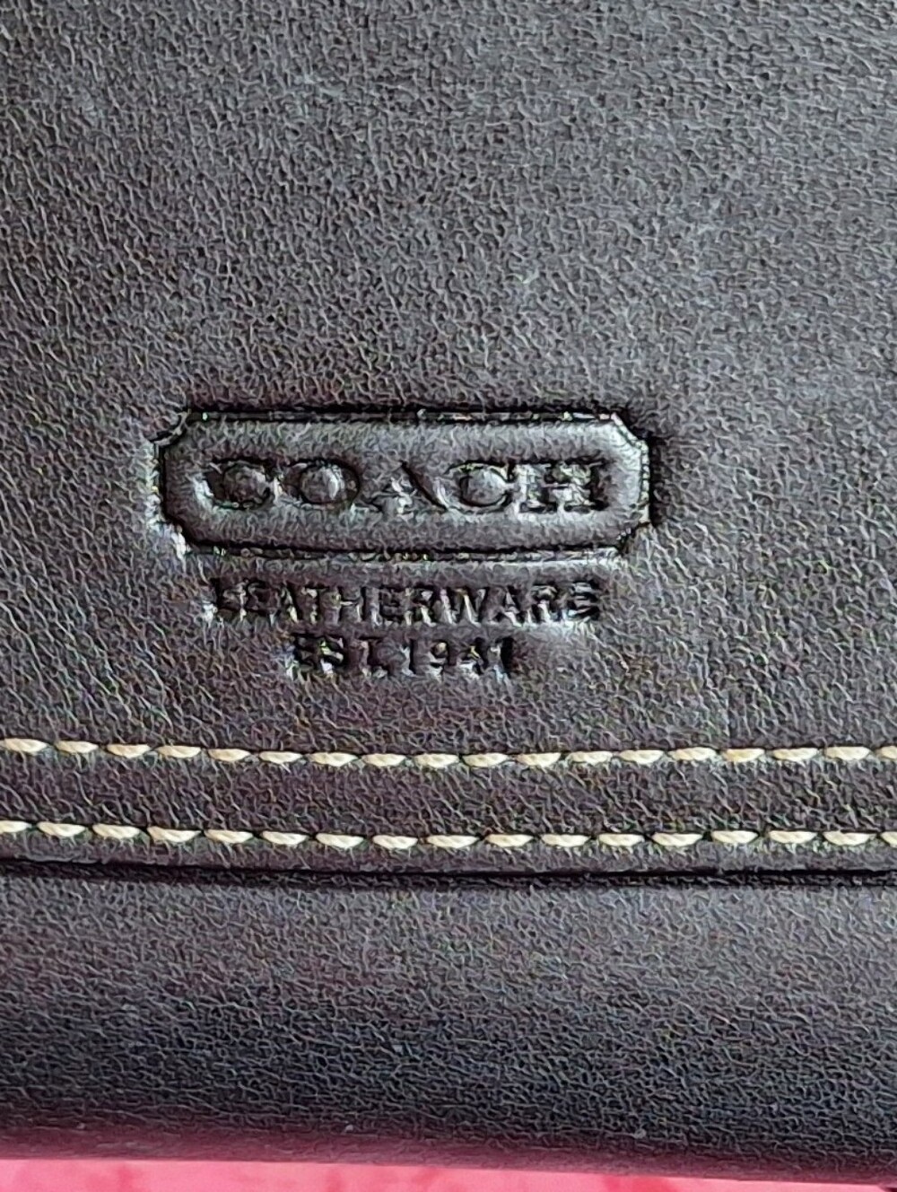 COACH Set Black Leather Wallet, Checkbook Insert & Key Pouch Set